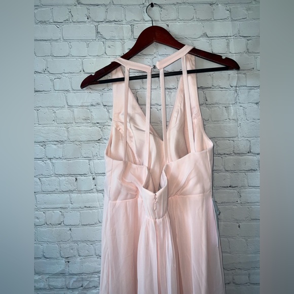BRAND NWT Azazie Blushing Pink Sleeveless formal dress size 16 - Picture 9 of 16